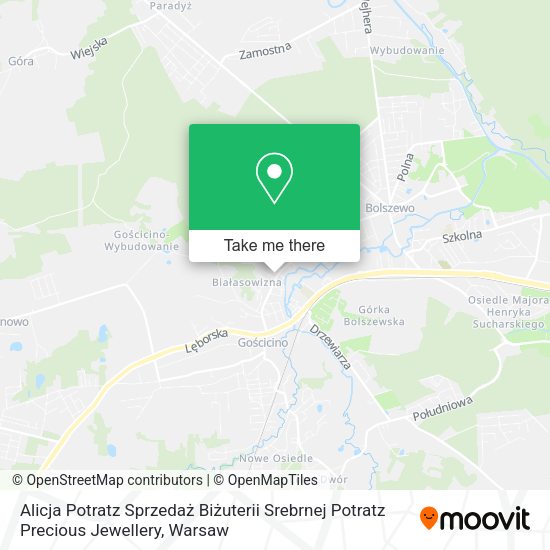 Alicja Potratz Sprzedaż Biżuterii Srebrnej Potratz Precious Jewellery map