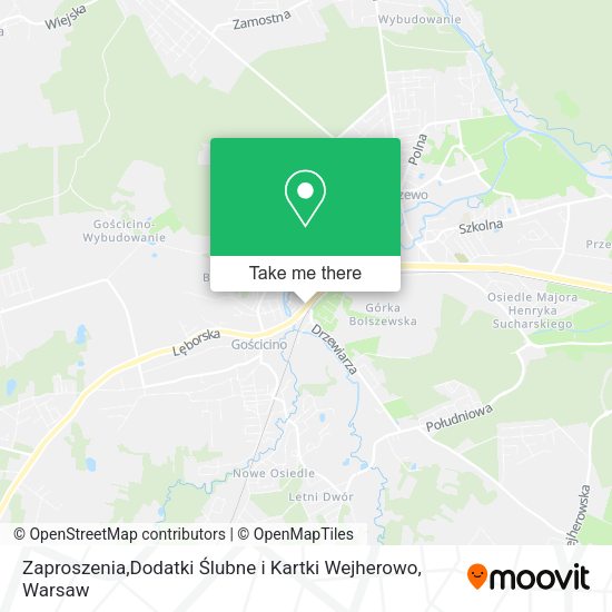 Zaproszenia,Dodatki Ślubne i Kartki Wejherowo map