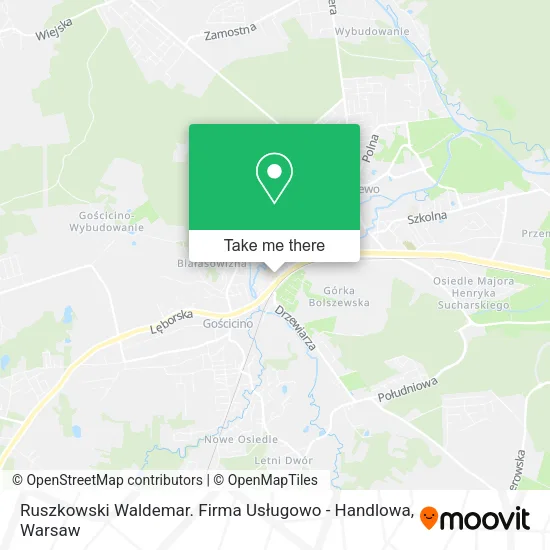 Ruszkowski Waldemar. Firma Usługowo - Handlowa map