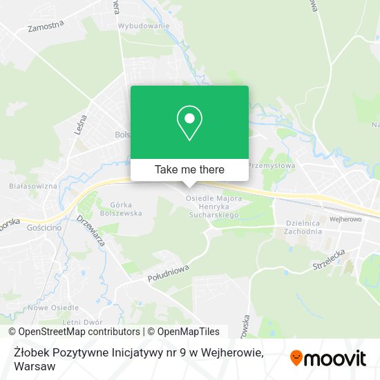 Żłobek Pozytywne Inicjatywy nr 9 w Wejherowie map