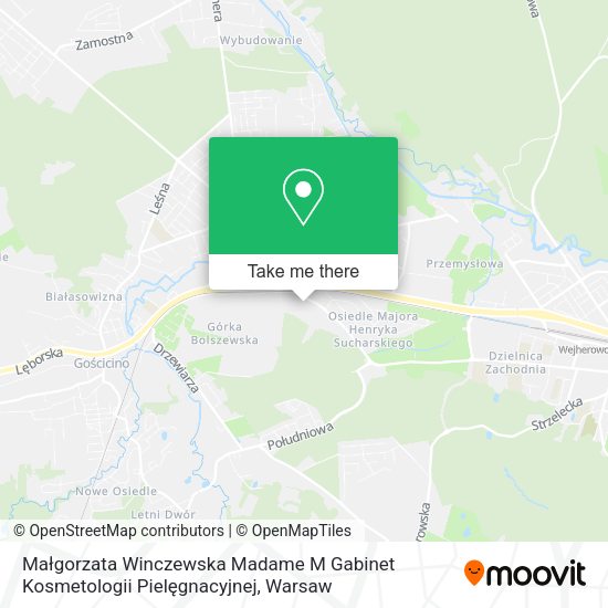 Małgorzata Winczewska Madame M Gabinet Kosmetologii Pielęgnacyjnej map