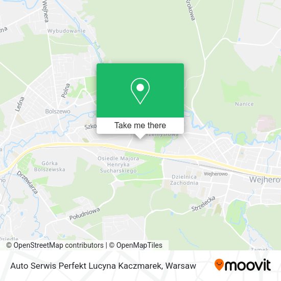 Auto Serwis Perfekt Lucyna Kaczmarek map