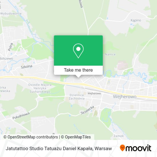 Jatutattoo Studio Tatuażu Daniel Kapała map