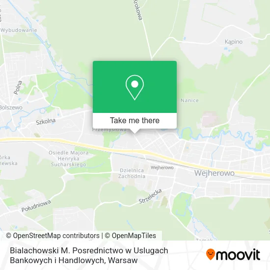 Карта Bialachowski M. Posrednictwo w Uslugach Bankowych i Handlowych