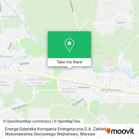 Energa Gdańska Kompania Energetyczna S.A. Zakład Wykonawstwa Sieciowego Wejherowo map