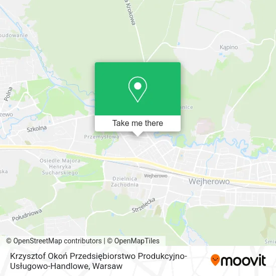 Krzysztof Okoń Przedsiębiorstwo Produkcyjno-Usługowo-Handlowe map