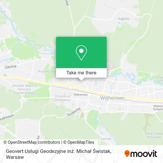 Карта Geovert Usługi Geodezyjne inż. Michał Świstak