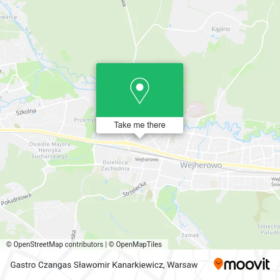 Карта Gastro Czangas Sławomir Kanarkiewicz