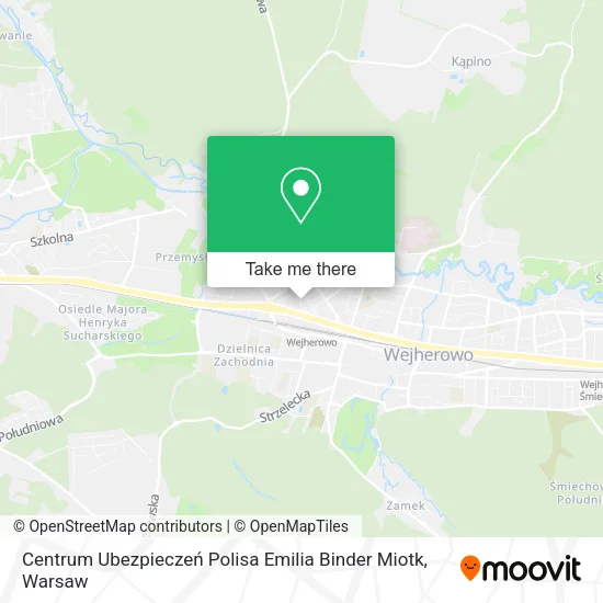 Карта Centrum Ubezpieczeń Polisa Emilia Binder Miotk
