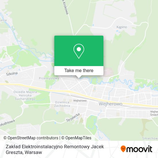 Zakład Elektroinstalacyjno Remontowy Jacek Greszta map