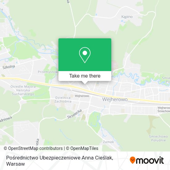 Pośrednictwo Ubezpieczeniowe Anna Cieślak map