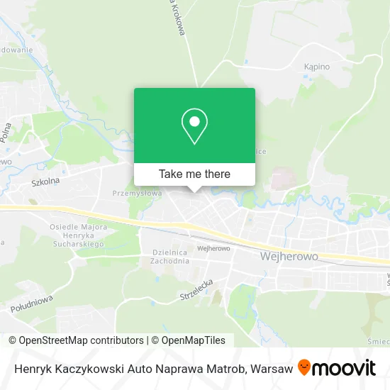Карта Henryk Kaczykowski Auto Naprawa Matrob