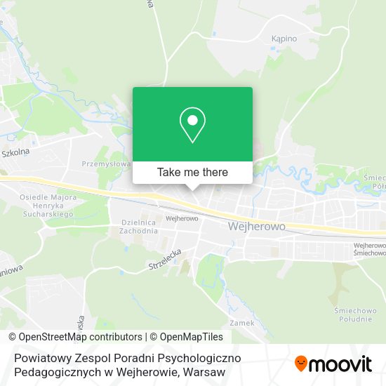 Powiatowy Zespol Poradni Psychologiczno Pedagogicznych w Wejherowie map