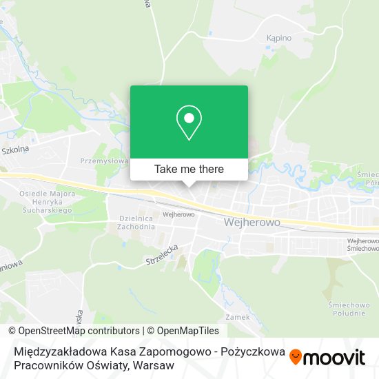 Międzyzakładowa Kasa Zapomogowo - Pożyczkowa Pracowników Oświaty map