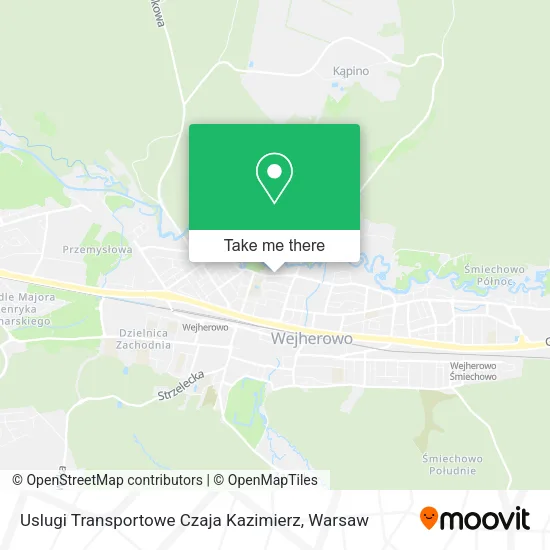 Карта Uslugi Transportowe Czaja Kazimierz