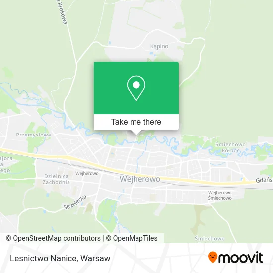 Карта Lesnictwo Nanice