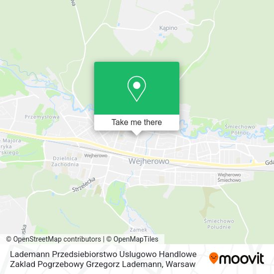 Lademann Przedsiebiorstwo Uslugowo Handlowe Zaklad Pogrzebowy Grzegorz Lademann map