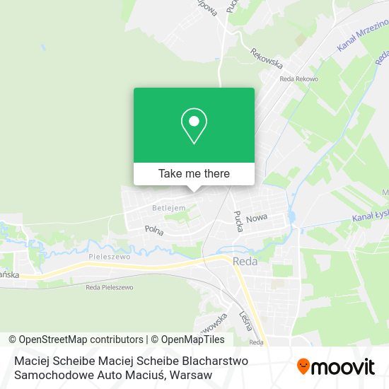 Maciej Scheibe Maciej Scheibe Blacharstwo Samochodowe Auto Maciuś map