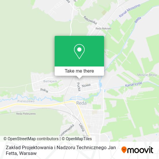 Zakład Projektowania i Nadzoru Technicznego Jan Fetta map