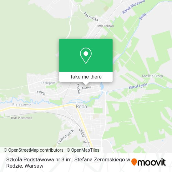 Szkoła Podstawowa nr 3 im. Stefana Żeromskiego w Redzie map