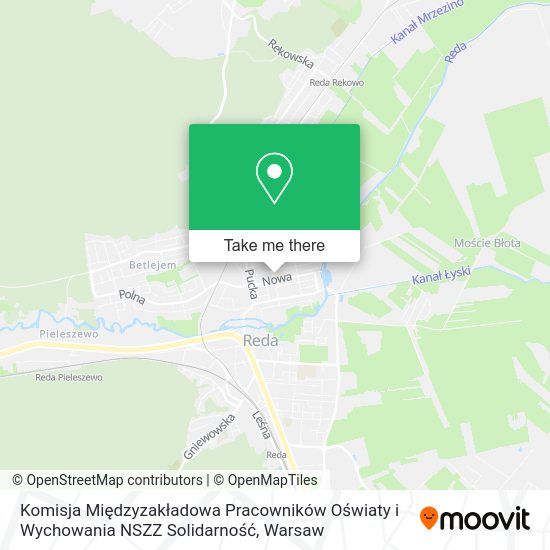 Komisja Międzyzakładowa Pracowników Oświaty i Wychowania NSZZ Solidarność map