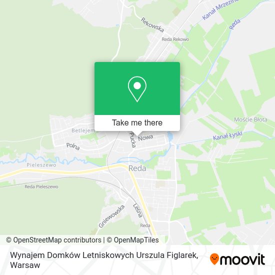 Карта Wynajem Domków Letniskowych Urszula Figlarek