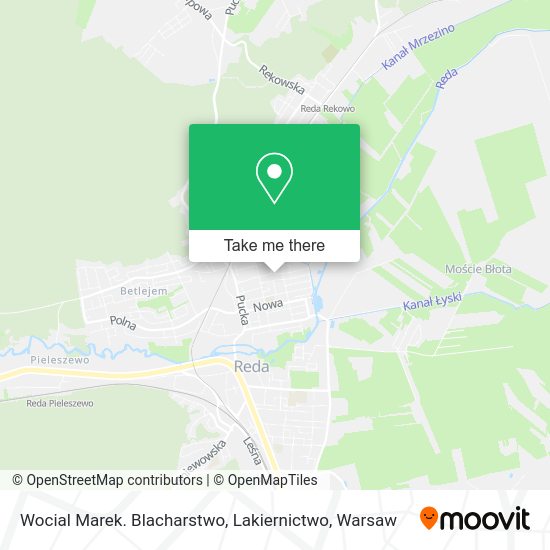 Wocial Marek. Blacharstwo, Lakiernictwo map