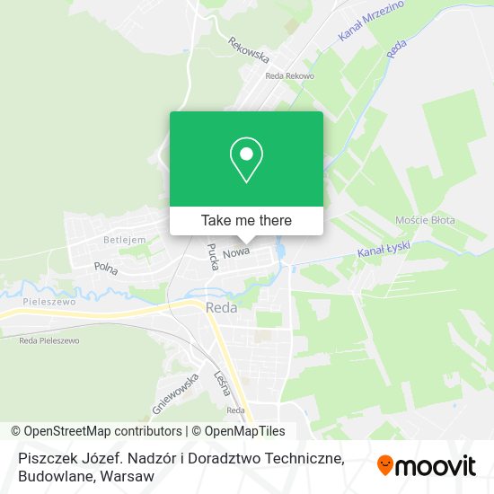 Piszczek Józef. Nadzór i Doradztwo Techniczne, Budowlane map