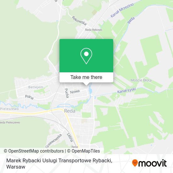 Marek Rybacki Uslugi Transportowe Rybacki map