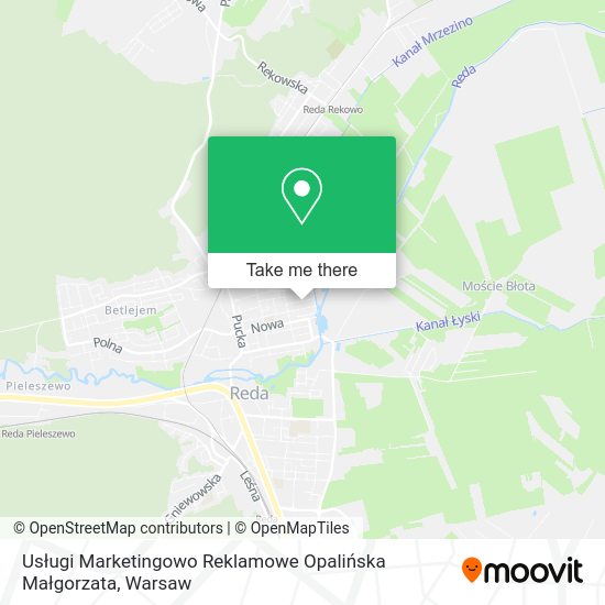 Usługi Marketingowo Reklamowe Opalińska Małgorzata map