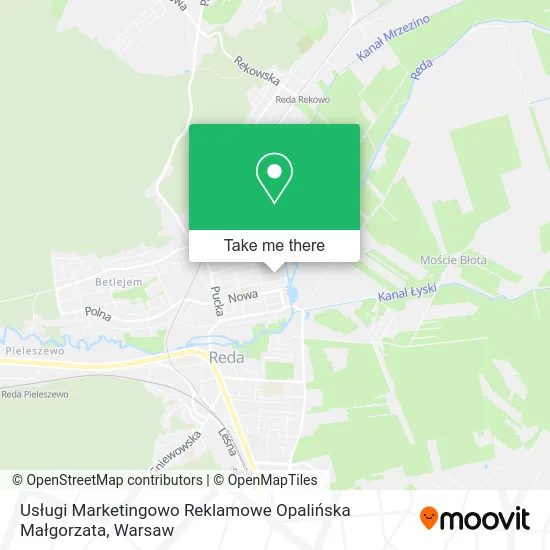 Usługi Marketingowo Reklamowe Opalińska Małgorzata map