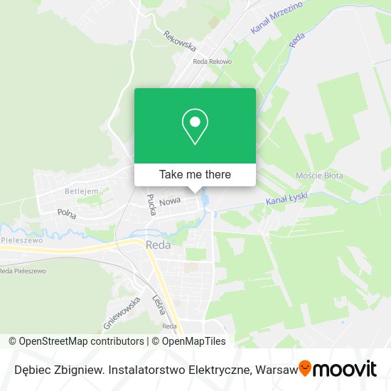 Dębiec Zbigniew. Instalatorstwo Elektryczne map