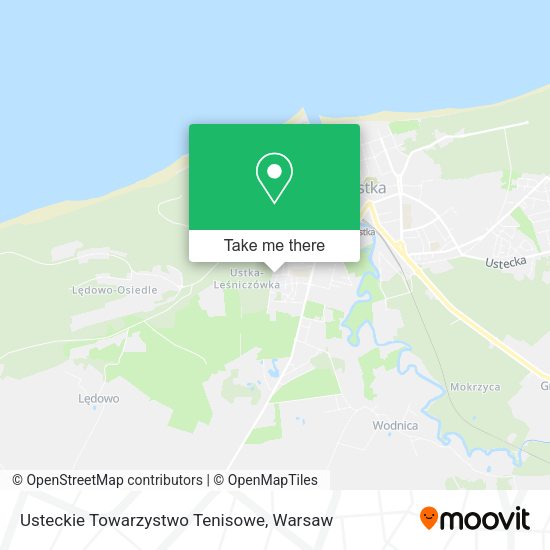 Usteckie Towarzystwo Tenisowe map