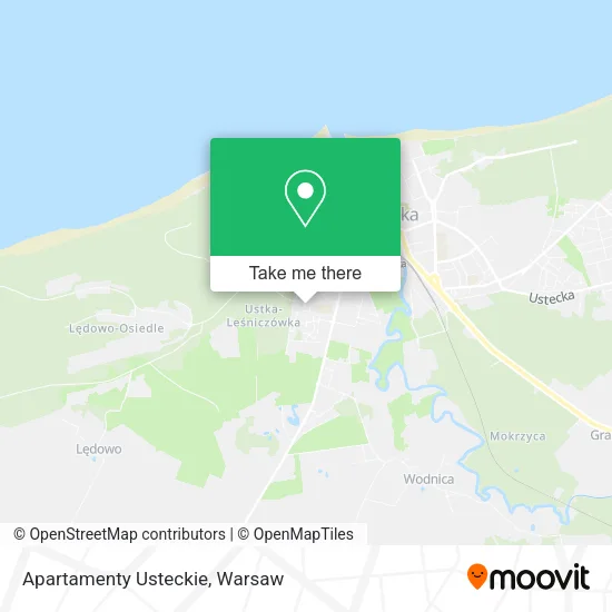 Карта Apartamenty Usteckie