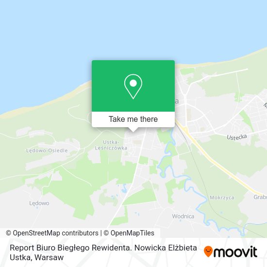 Report Biuro Biegłego Rewidenta. Nowicka Elżbieta Ustka map