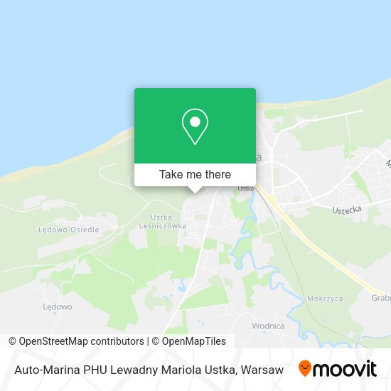 Auto-Marina PHU Lewadny Mariola Ustka map