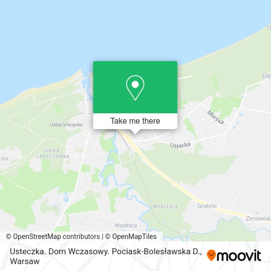 Usteczka. Dom Wczasowy. Pociask-Bolesławska D. map