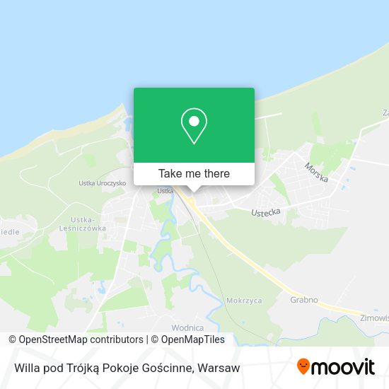 Willa pod Trójką Pokoje Gościnne map