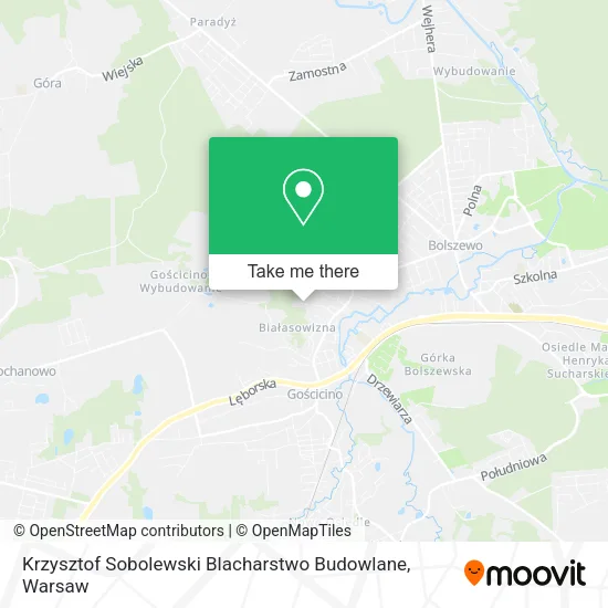 Krzysztof Sobolewski Blacharstwo Budowlane map