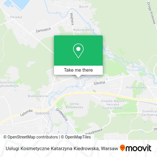 Usługi Kosmetyczne Katarzyna Kiedrowska map