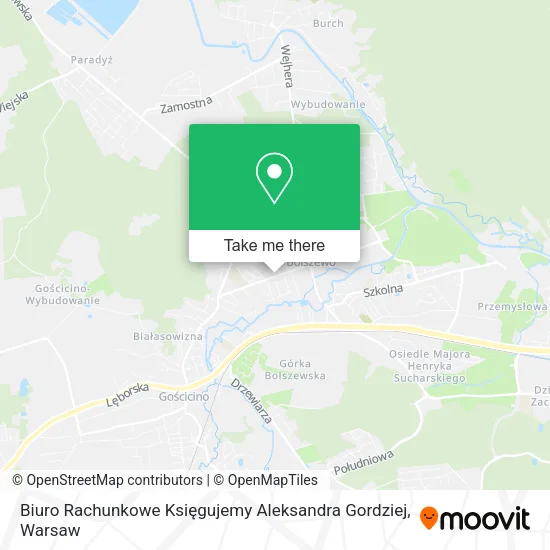 Карта Biuro Rachunkowe Księgujemy Aleksandra Gordziej