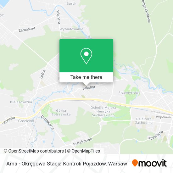 Ama - Okręgowa Stacja Kontroli Pojazdów map