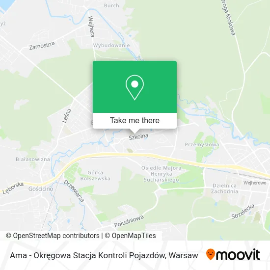 Карта Ama - Okręgowa Stacja Kontroli Pojazdów