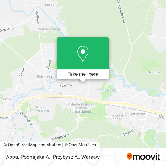 Карта Appa. Podhajska A., Przybysz A.