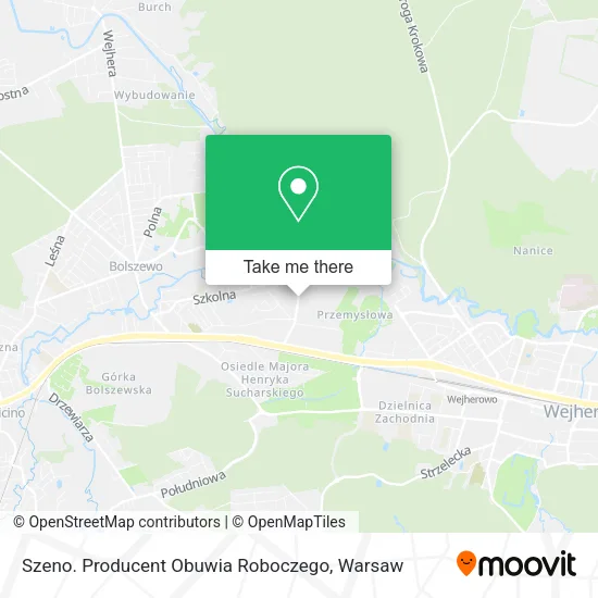 Szeno. Producent Obuwia Roboczego map