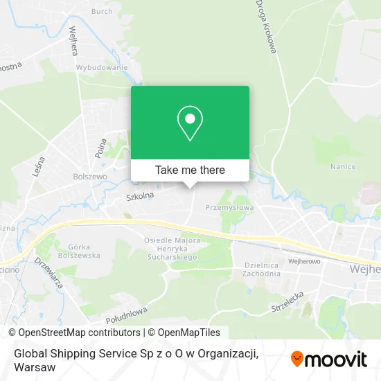 Карта Global Shipping Service Sp z o O w Organizacji