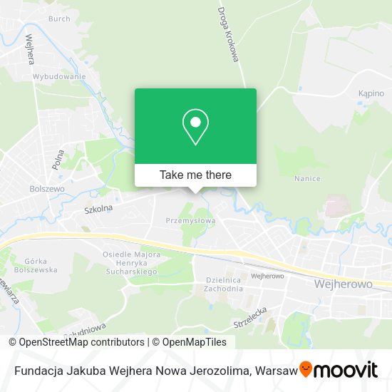 Fundacja Jakuba Wejhera Nowa Jerozolima map