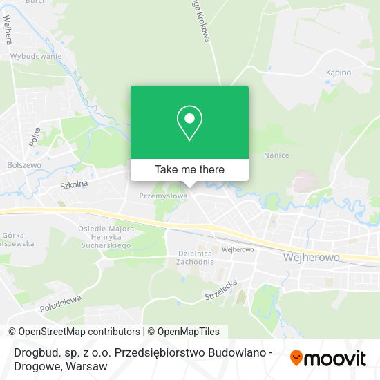 Drogbud. sp. z o.o. Przedsiębiorstwo Budowlano - Drogowe map