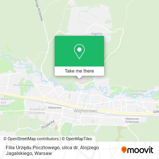 Filia Urzędu Pocztowego, ulica dr. Alojzego Jagalskiego map