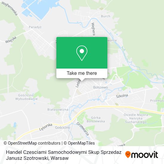 Handel Czesciami Samochodowymi Skup Sprzedaz Janusz Szotrowski map